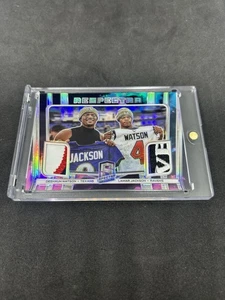 Lamar Jackson Deshaun Watson 2020 Spectra Respectra Dual Patch Nebula /2 - Picture 1 of 4