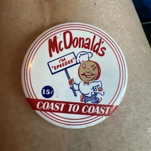 McDONALD's SPEEDEE 15c COAST TO COAST ROUND BUTTON MAGNET 2-1/4" #MCM214 - Picture 1 of 2