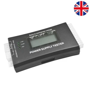 Tester zasilania ze stopu aluminium wyświetlacz LCD wielofunkcyjny do ATX BTX ITX TFX - Zdjęcie 1 z 11