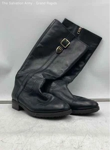 Coach Womens Easton A01549 Black Leather Knee High Riding Boots Size 9.5 B - Picture 1 of 7