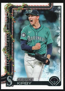 2025 Topps Holiday #H5 - George Kirby - Seattle Mariners 25-012 - Foto 1 di 2