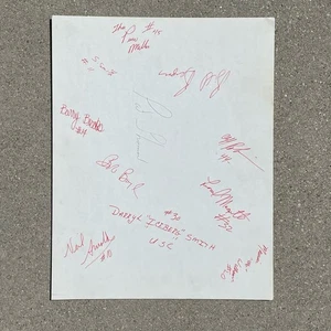 Vtg 1979 USC Mens NCAA Basketball Team Signed 11x Autographs Bob Boyd Cliff Rob - Picture 1 of 8