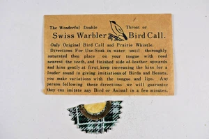 Vintage 1950s Famous "Wonderful Double Throat" - Swiss Warbler Bird Animal Call! - Picture 1 of 2