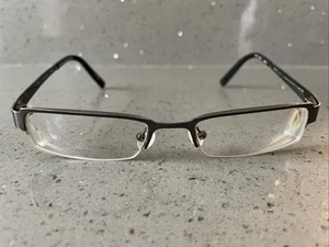 Caravelle By Bulova Ghent Eyeglasses Frames ONLY Dark Gunmetal Brown 50-19-140 - Picture 1 of 9