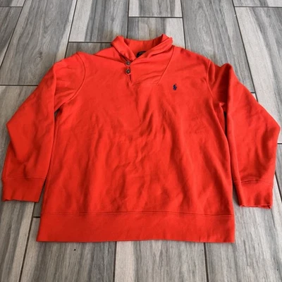 Boys Ralph Lauren Orange Shawl Sweater Size Large 14-16 - Image 1 of 4