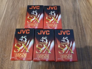 4 x JVC 45 COMPACT VHS EC-45 SX VIDEOKAMERA KASSETTEN Brandneu Versiegelt - Bild 1 von 1