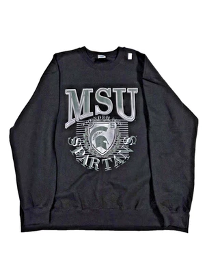SUDADERA MICHIGAN STATE SPARTANS (NUEVA) CUELLO REDONDO TALLA 2XL NEGRA PARA HOMBRE PORT & CO. Foto 1 de 4