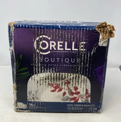 Corelle Kyoto Leaves Square 16 件套餐具套装,4 件服务 — 第 1/4 张图片