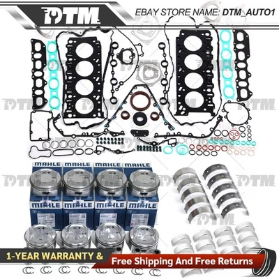 Engine Overhaul Rebuild Pistons Gasket Kit For Porsche Cayenne S 4.5 V8 M48.00 - Image 1 of 4