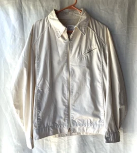 Vintage London Fog Men's 46 Reg Jacket Lightweight Cream Zip Up Coat - Picture 1 of 8