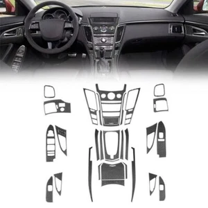 NEW Real Carbon Fiber Whole Interior Trim 31pcs For Cadillac CTS 2008-2013 Set - Picture 1 of 12