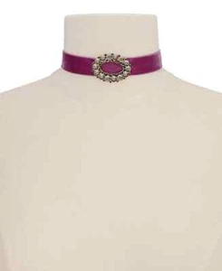 I.N.C. Goldfarben Kristall Oval Band Halsreif Halskette (Neu mit Etikett) - Bild 1 von 2