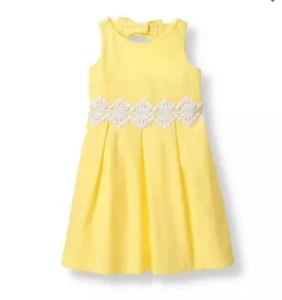 Janie and Jack Embroidered Dress Sz 4 - Picture 1 of 8