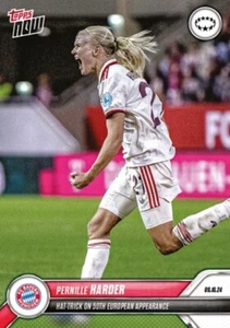 2024-25 TOPPS NOW UWCL UEFA CARD FC BAYERN MUNCHEN PERNILLE HARDER #1 HAT TRICK - Picture 1 of 1