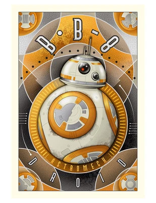 Star Wars Art - BB-8 Astromech by Mike Kungl (SM) - Ltd Ed - Image 1 of 4