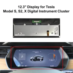 New Tesla Model X S Instrument Cluster Screen Display Digital Speedo 12.3" OEM - Picture 1 of 4