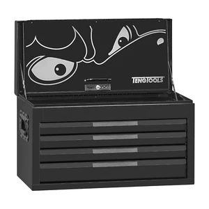 Teng Tools 26 Inch Wide 4 Drawer PRO35 Heavy Duty Black Top Box - TST26B4 - Picture 1 of 2
