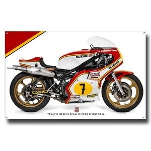 SUZUKI RG500 - XR14 INSEGNA METALLO FINE ART MOTO. MOTO DA CORSA CLASSICHE - Foto 1 di 1