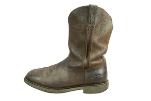 Georgia Boot Men's Brown Leather Steel Toe Oil Resistant Working Boots Size 12 M - Picture 1 of 9