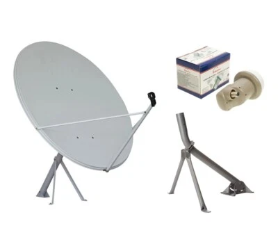 Kit de antena parabólica de 39 pulgadas (100 cm) con montaje en trípode y LNB- BANDA KU sin TV Foto 1 de 4