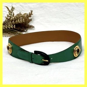 Hermes Belt Green Couchevel Lizard Length 80cm Used - Picture 1 of 10