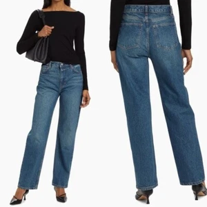 Reformation Abby High-Rise Straight-Leg Jeans Lanier Wash Size 28 - Picture 1 of 7