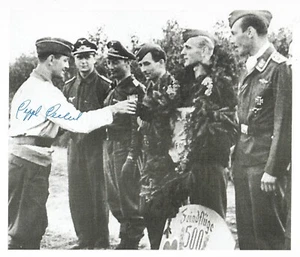 Reinhard Seiler Signed 8x10 Photograph (d) WWII German Ace 100 V - Picture 1 of 1