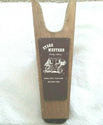 Stage Western Family Clothing Wood Boot Remover Estes Park CO - Image 1 of 4