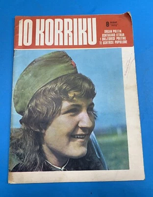 OLD ALBANIA 10 KORRIKU MAGAZINE-Nr.8 GUSHT 1972-MILITARY-COMMUNISM-PROPAGANDA - Image 1 of 4