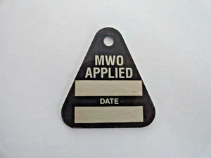 Jeep Willys M38 M38A1 M151 M37 M714 MWO Military Work Order tag (P98) - Picture 1 of 3