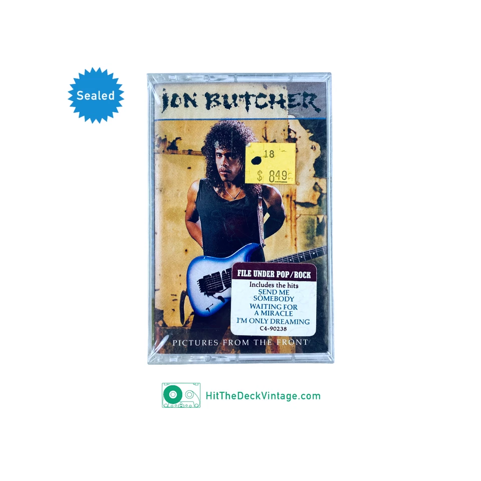 Jon Butcher - Pictures From The Front Cassette Tape (1989) w/ Hype Rock SEALED - Image 1 of 3