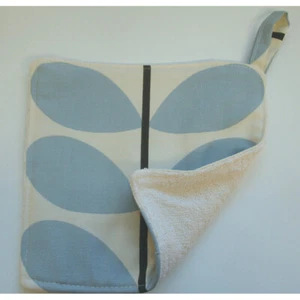 Orla Kiely Blue Pot Grab Mat Holder Surface Saver Pad Two Colour Stem Powder - Picture 1 of 8