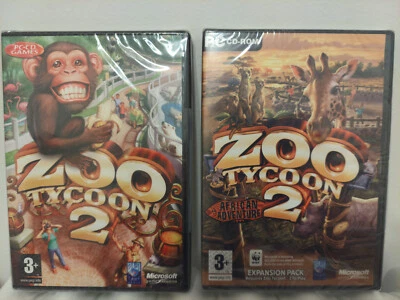 Zoo Tycoon 2 PC + African adventure Expansion, NEW, Sealed blister - Image 1 of 4