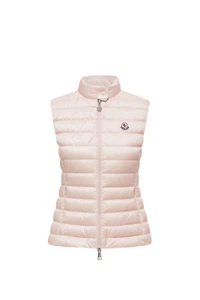MONCLER Igens $1150 Women's Light Pink Down Vest New - Picture 1 of 1