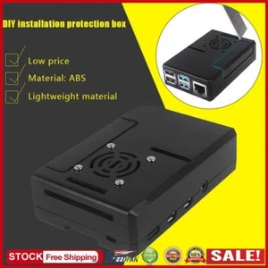 UK DIY ABS Enclosure Case Shell Housing for Raspberry Pi 4B Protective Cover - Afbeelding 1 van 8