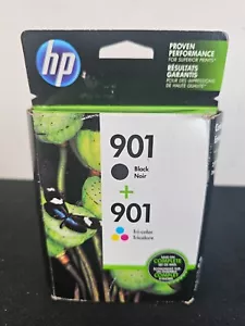 HP Officejet 901 Tri-Color Tintenpatronen 2er Pack Farbe Schwarz Tinte ABGELAUFEN 2016 - Bild 1 von 2