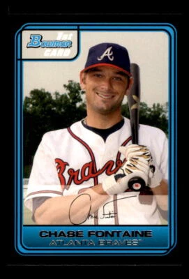 2006 Baseball Bowman 1st Card Chase Fontaine Atlanta Braves #DP9 Blue RC - Image 1 of 2