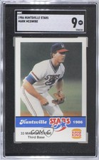 1986 Burger King Huntsville Stars Mark McGwire SGC 9 MINT