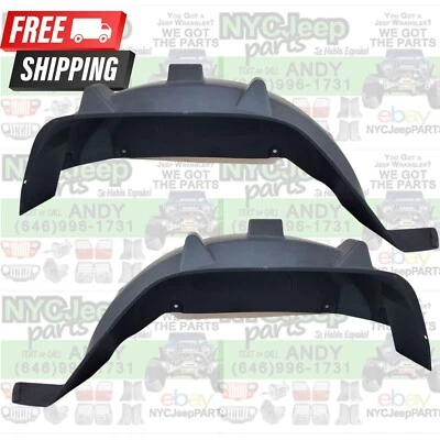 07-17 Jeep Wrangler JK FÁBRICA Pozo de rueda trasera Guardabarros Guardabarros Guardabarros Forros PAR Foto 1 de 4