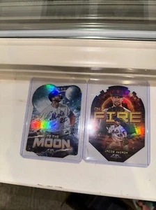 2022 Topps Fire Jacob DeGrom Pete Alonso On Fire/To The Moon Troquelado - Imagen 1 de 8