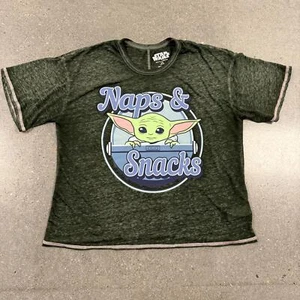 NWOT LucasFilm Star Wars Baby Yoda Naps & Snacks Shirt - Youth L (12/14) - Picture 1 of 8