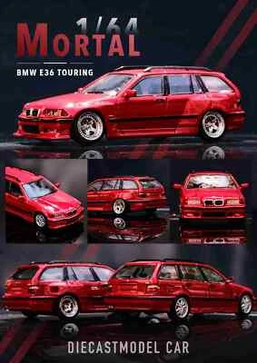 1:64 Mortal BMW E36 3-Series Four Door Station Wagon Diecast Toys Car Model Gift - Immagine 1 di 4
