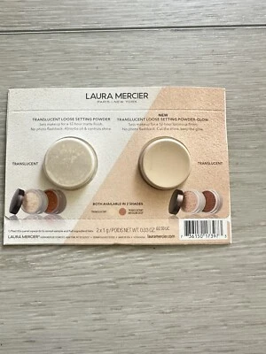 LAURA MERCIER Glow & Translucent Loose Setting Powder Sample 2x1g/Net wt. 0.03oz - Image 1 of 2