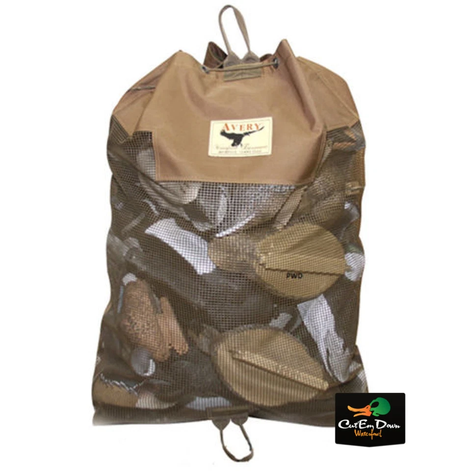 AVERY GHG XL FLOATING DUCK GOOSE DECOY BAG 36 DECOYS MARSH BROWN TAN - Image 1 of 1