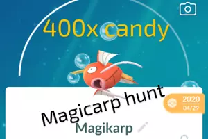 pokemon go magicarp candy hunt - 400 candy - Picture 1 of 1