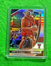 JAHMI'US RAMSEY SILVER PRIZM ROOKIE CARD JERSEY #3 TEXAS TECH RC KINGS 2020 RC 