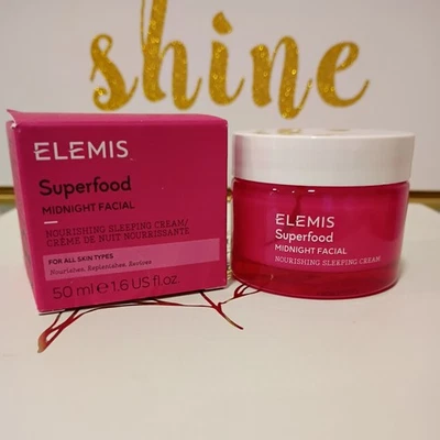 Creme Noturno Prebiótico Facial Meia-Noite Elemis Superfood - 1,6 oz NOVO EM FOLHA - Imagem 1 de 4