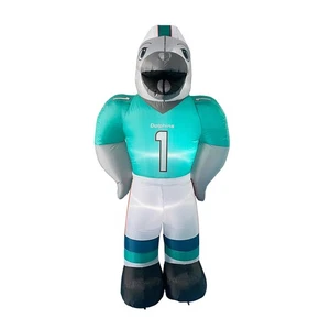 Miami Dolphins NFL  7 Ft Tall Inflatable "T.D." Mascot for Tailgating Party - Picture 1 of 1