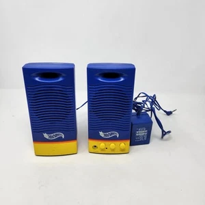 Vintage Hot Wheels Computer Speakers Tested Working W Original Power Cord - Photo 1/9
