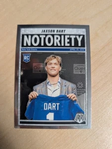 2025 Panini Mosaic Notoriety Jaxson Dart #11 (RC) New York Giants Football - Picture 1 of 2